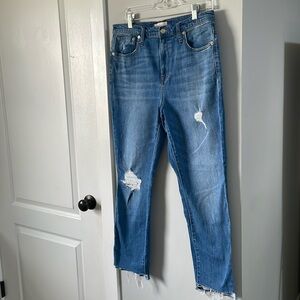 The High-Rise Slim Boyjean in Lita Wash: Step-Hem Edition